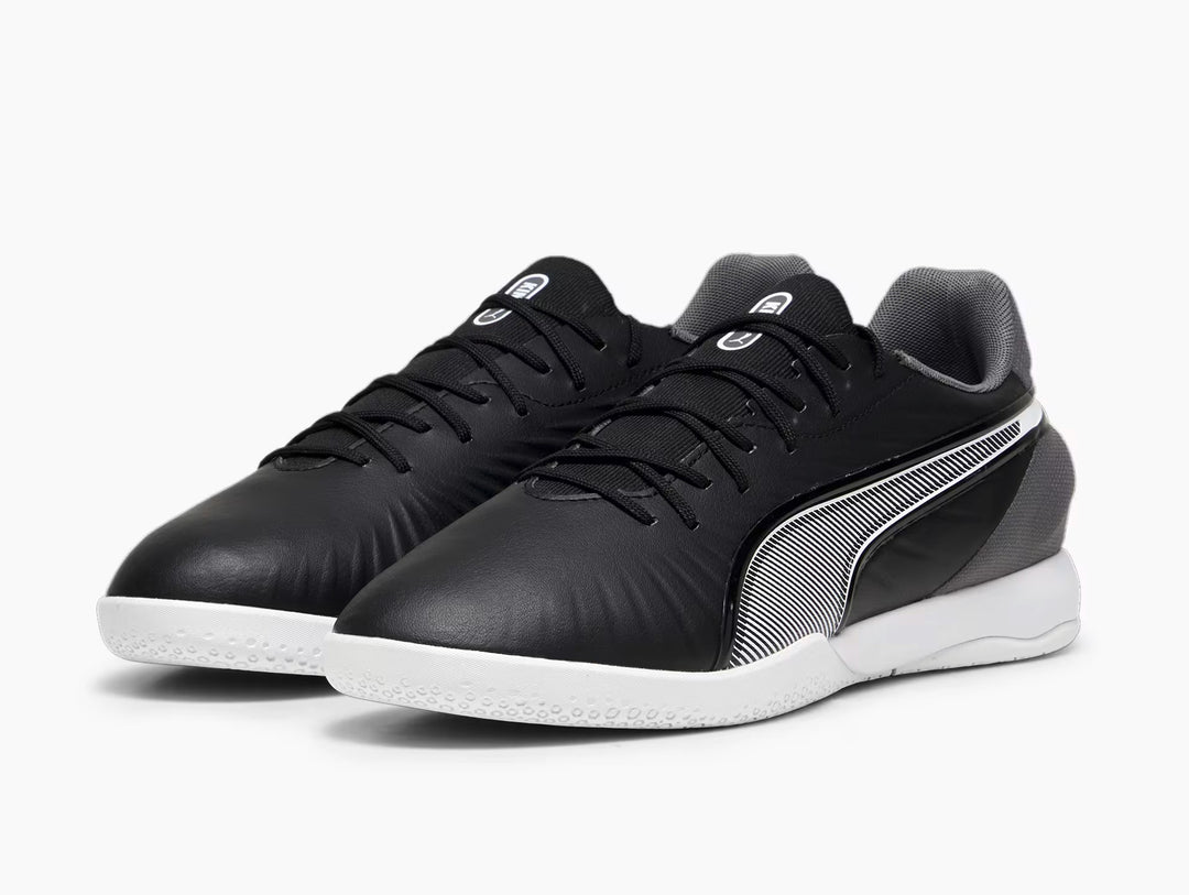 Puma Futsal - King Match IT  - PUMA WHITE/PUMA BLACK/COOL DARK GREY