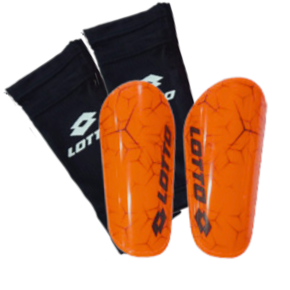 Lotto Shin Guard Junior - Maestro  - ORANGE/BLACK