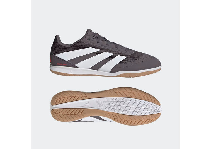 Adidas Predator League Indoor Futsal - Grey Strata / Cloud White / Lucid Red