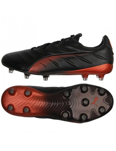 Puma King Platinum 21 FG/AG Boots - BLACK/RED