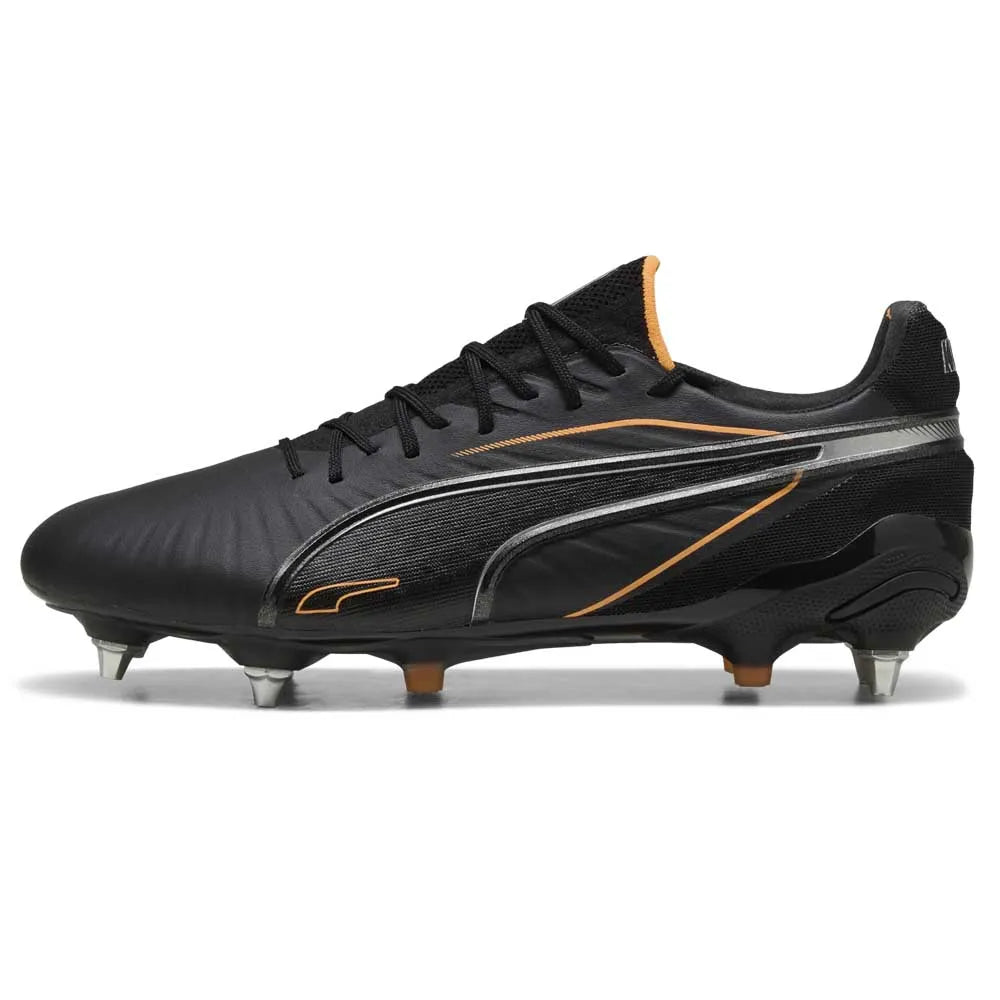 Puma King Ultimate MxSG - BLACK/HEAT-FIRE/SILVER