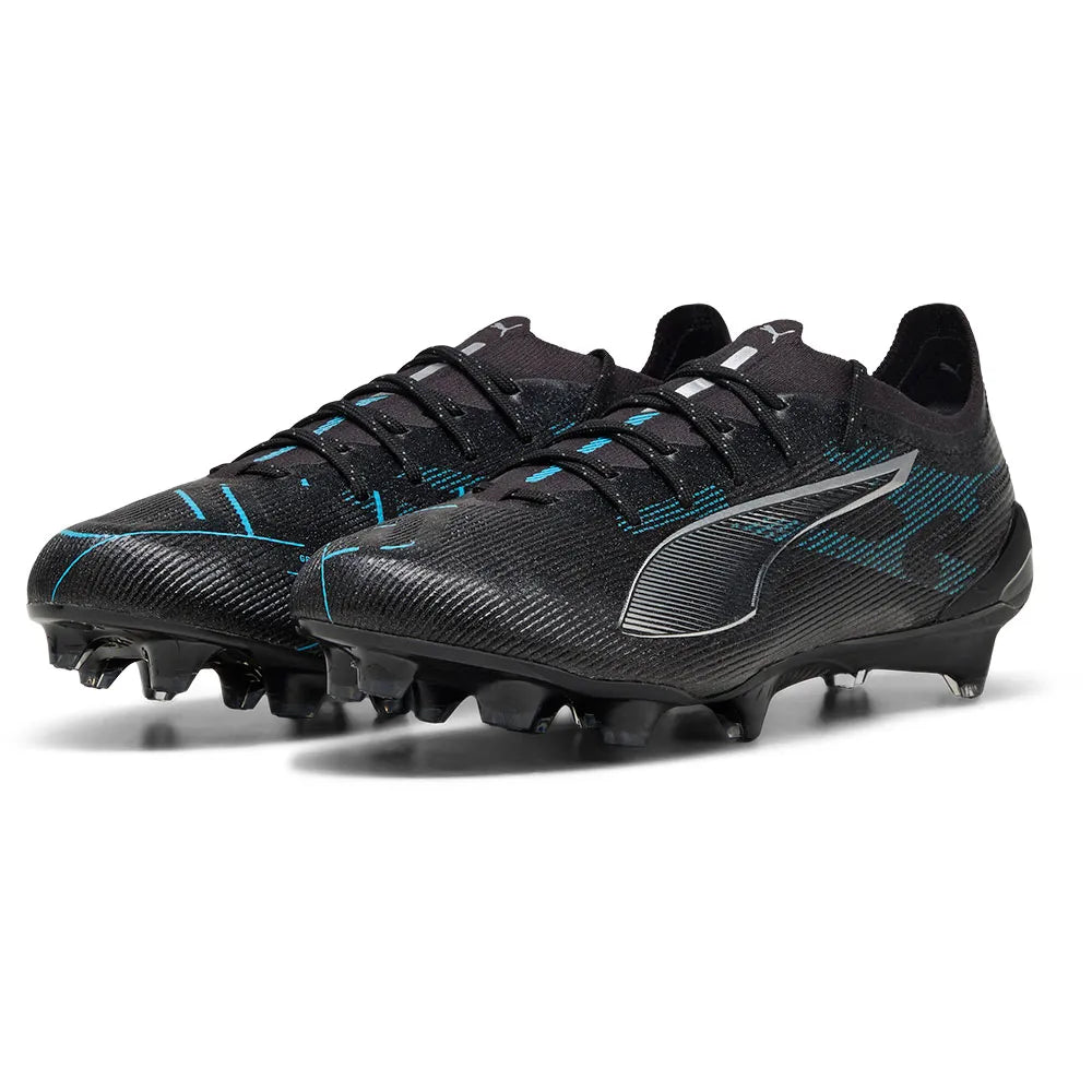 Puma Ultra 5 Ultimate FG - BLACK/SILVER/BRIGHT-AQUA