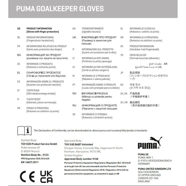 Puma Goal Keeper Gloves - Ultra Play RC  - LAPIS LAZULI/SUNSET