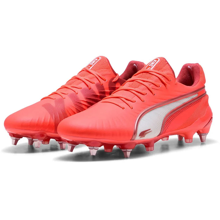 Puma King Ultimate MxSG - GLOWING RED/WHITE/RED FIRE