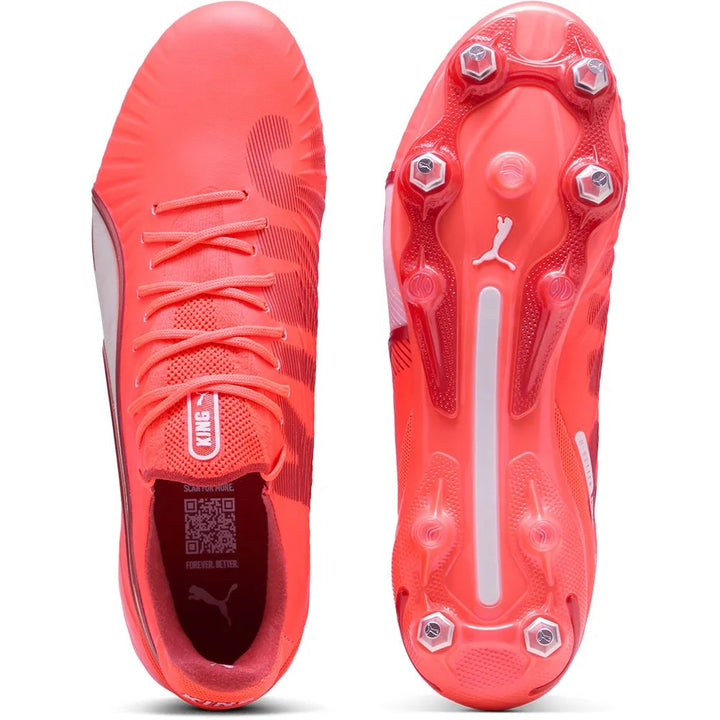 Puma King Ultimate MxSG - GLOWING RED/WHITE/RED FIRE