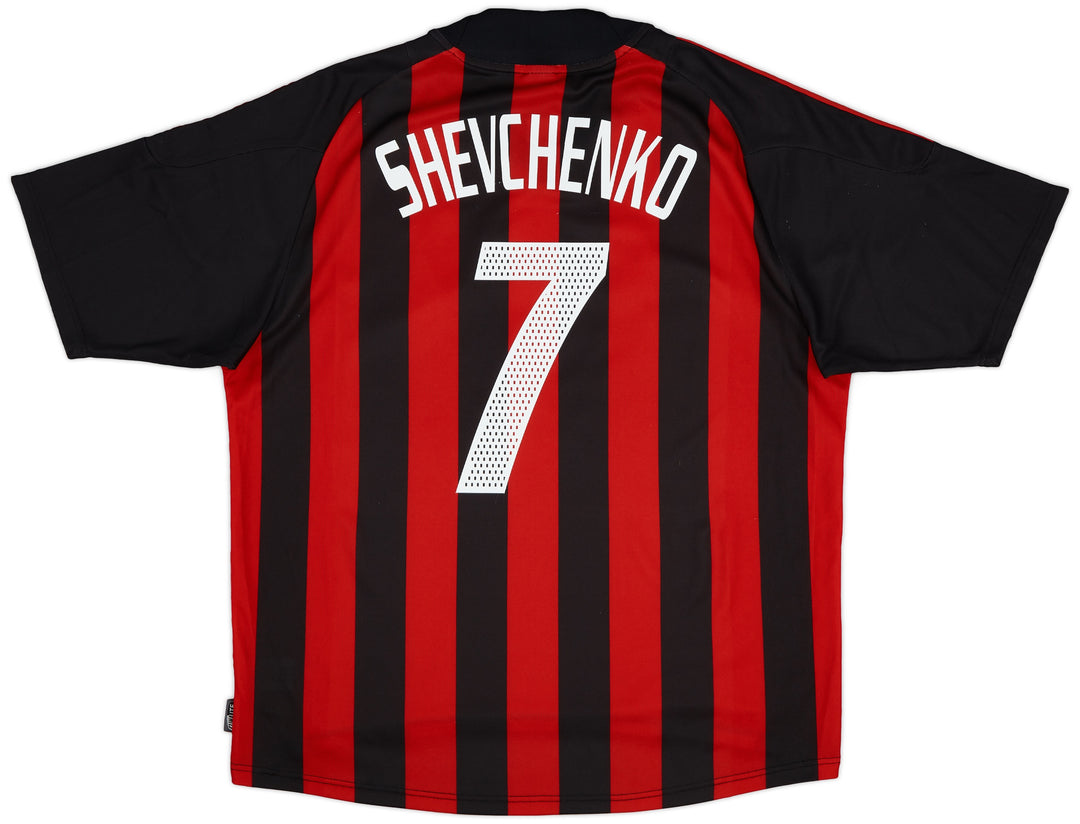 2002/03 AC Milan Home Kit 'Shevchenko 7' on back