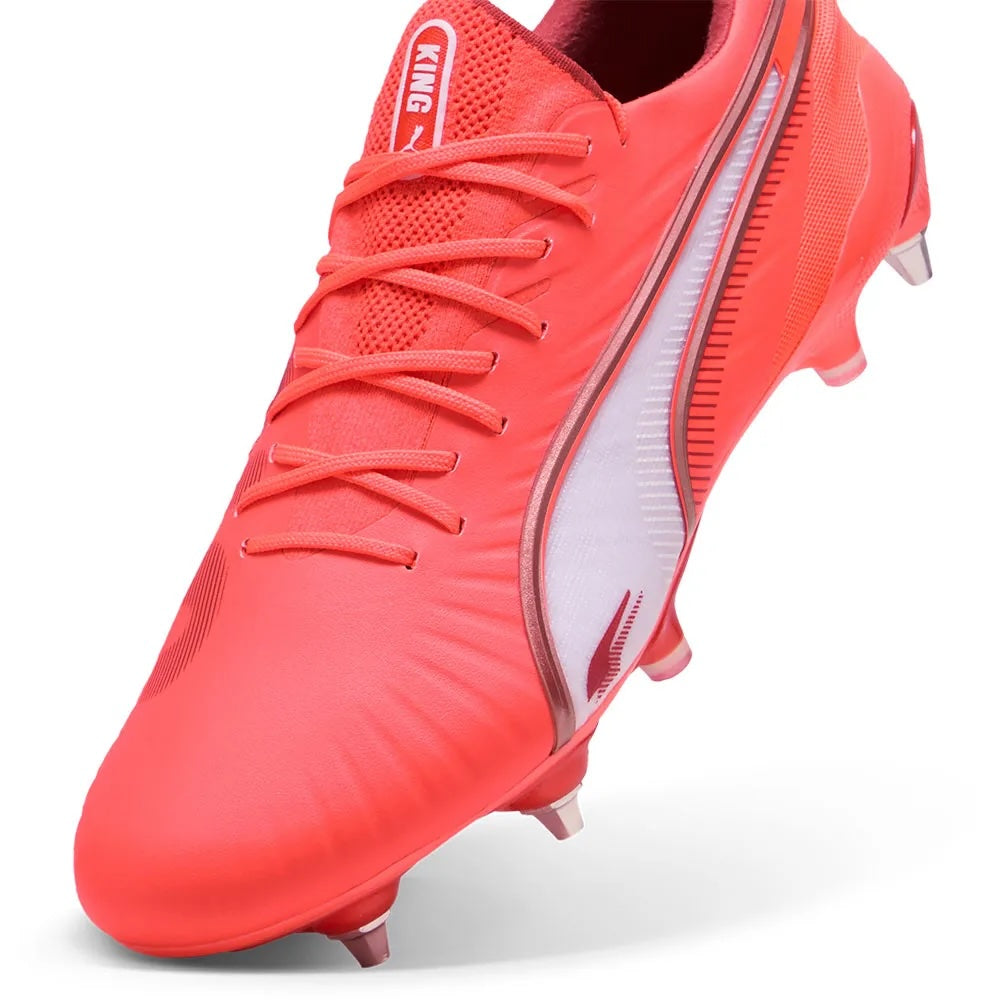 Puma King Ultimate MxSG - GLOWING RED/WHITE/RED FIRE