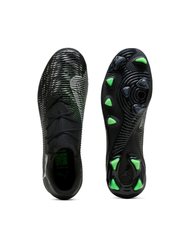 Puma Future 8 Match Low FG/AG - BLACK/SILVER/FLUO GREEN