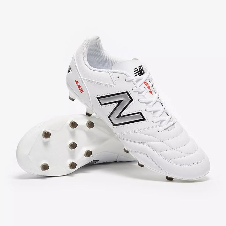 New Balance 442 V2 Team FG Boot - WHITE