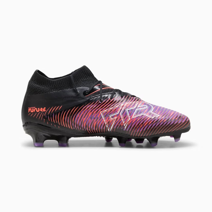 Puma Future 8 Pro FG/AG Junior - BLACK/WHITE/GLOWING-RED