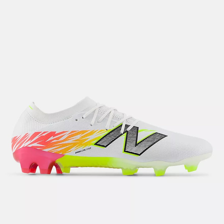 New Balance Furon V8 Elite FG - White / Energy Red/ Hi-Lite