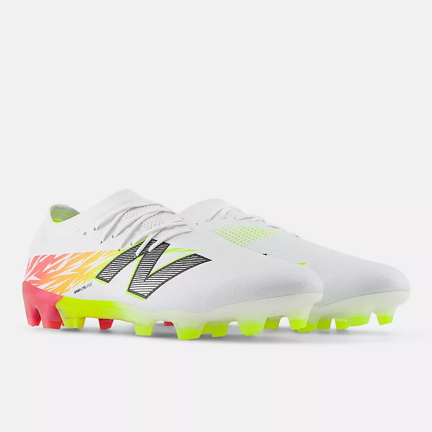 New Balance Furon V8 Elite FG - White / Energy Red/ Hi-Lite