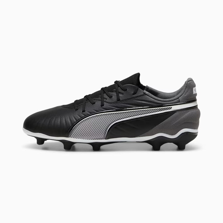 Puma King Match Play FG/AG Jr - WHITE/DARK-GREY