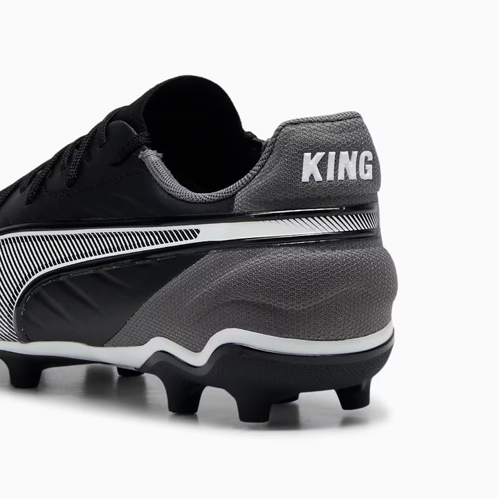 Puma King Match Play FG/AG Jr - WHITE/DARK-GREY