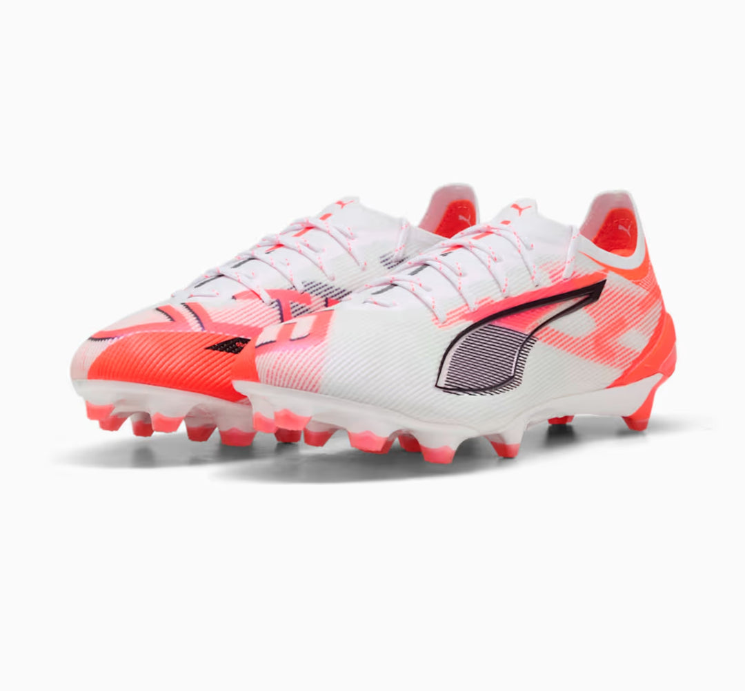 Puma Ultra 5 Ultimate FG - WHITE / BLACK / GLOWING RED