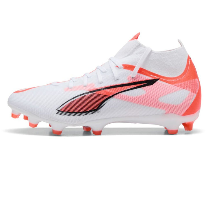 Puma Ultra 5 Match+ FG/AG Women's - WHITE/BLACK/GLOWING-RED