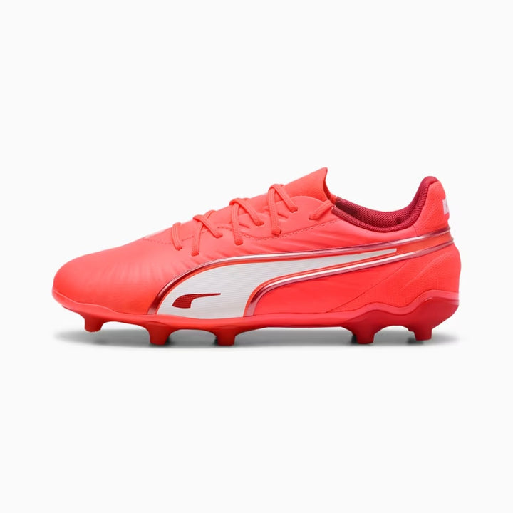 Puma King Match FG/AG Junior - GLOWING-RED/WHITE/RED-FIRE