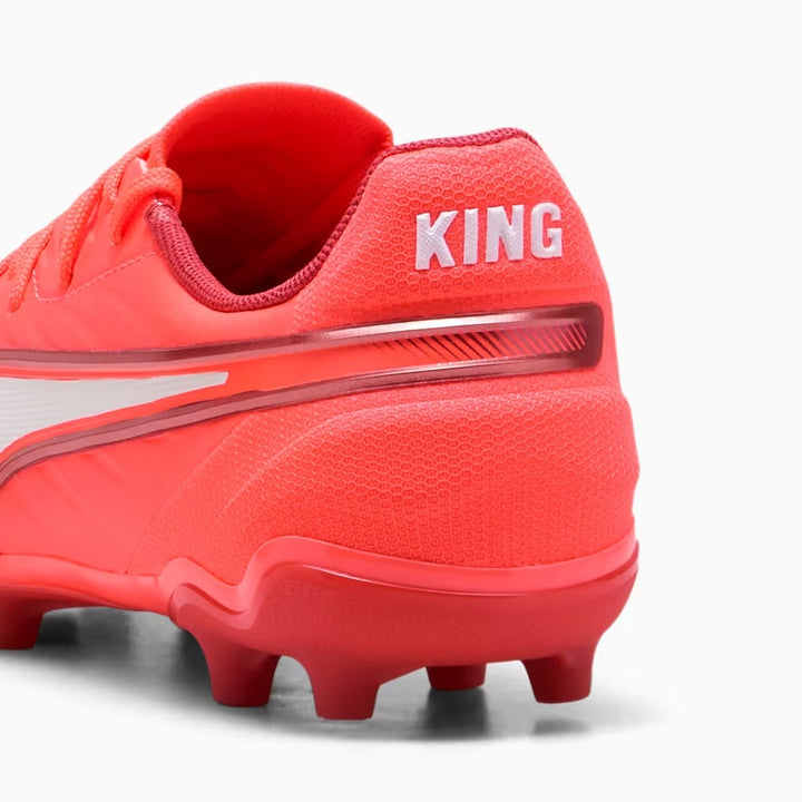 Puma King Match FG/AG Junior - GLOWING-RED/WHITE/RED-FIRE