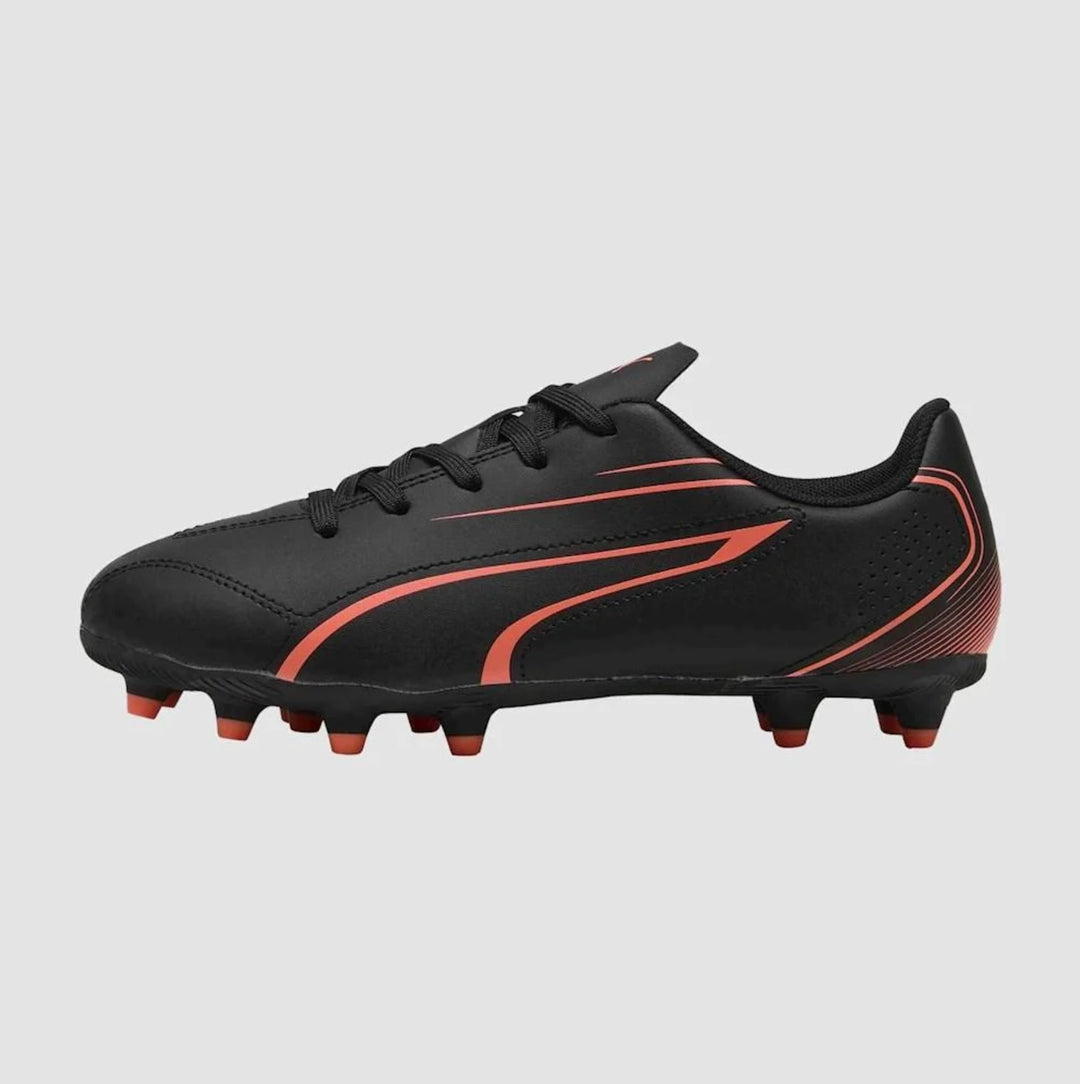 Puma Vitoria FG/AG Junior - BLACK/GLOWING-RED