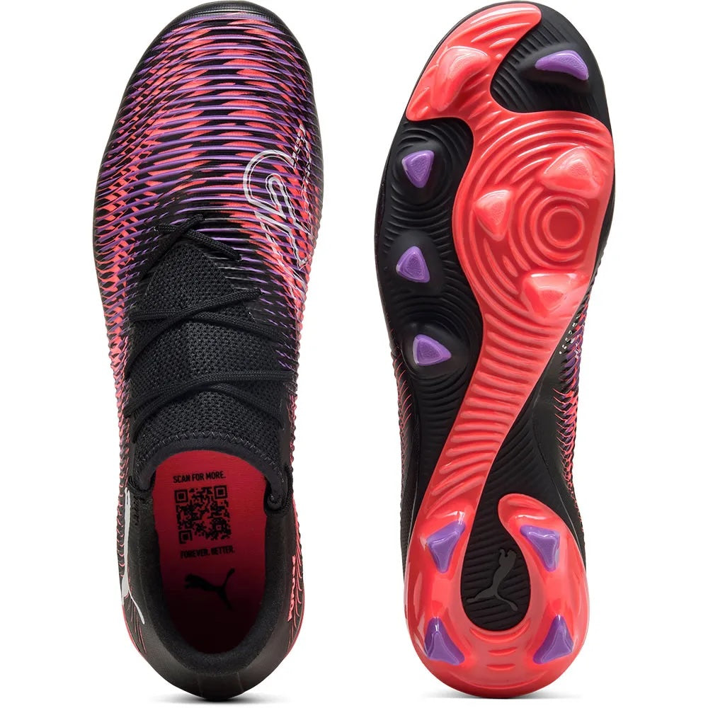 Puma  Future 8 Match - BLACK / WHITE / GLOWING RED