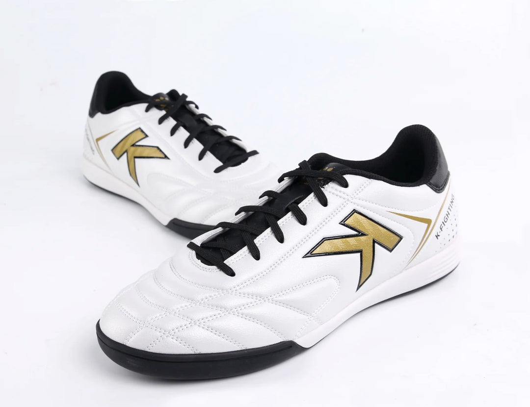 Kelme Futsal Shoe - K-Fighting - WHITE/BLACK